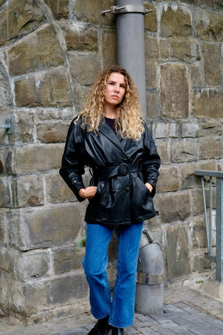 vintage Shearling Mantel