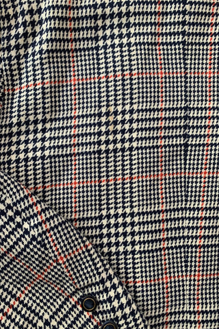 Vintage 80s/90s Wolle Mix Karo Blazer - M/L