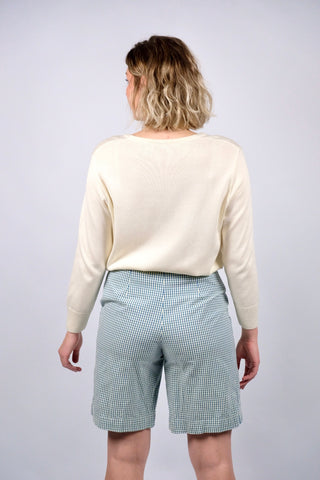 Vintage 00s Baumwolle Mix Pullover Creme - M bis XL