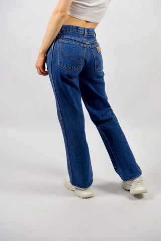 Vintage 70s Wrangler Mid Waist Cropped Bootcut Jeans - XS