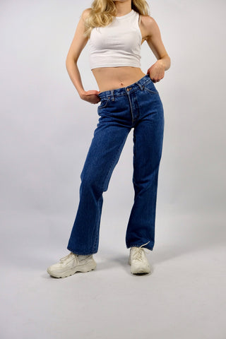Vintage 70s Wrangler Mid Waist Cropped Bootcut Jeans - XS