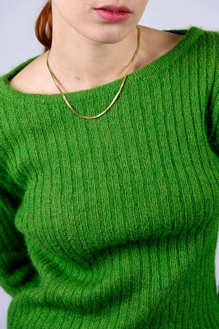 Preloved (Secondhand) Schlangenkette aus vergoldetem Edelstahl – längenverstellbar und ideal für Layering geeignet