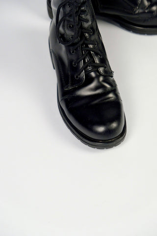 schwarze Boots zum Schnüren aus echtem Glattleder von der Marke Vagabond in Größe 37 - ein absolutes Highlight in gepflegtem gebrauchten Zustand