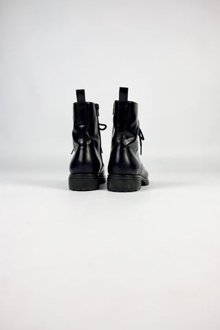 schwarze Boots zum Schnüren aus echtem Glattleder von der Marke Vagabond in Größe 37 - ein absolutes Highlight in gepflegtem gebrauchten Zustand