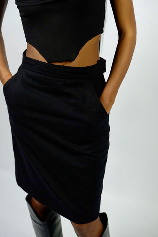 Vintage 80s Marella Premium Schurwolle Mix Rock - XS