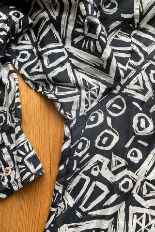 Vintage 90s Crazy Pattern Seidenhemd - XXL/3XL