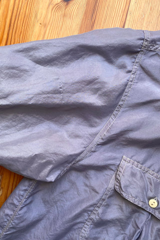 90s Seidenhemd in Lavendel – unisex tragbar: Herren M, Damen M bis L je nach gewünschter Passform – ein absolutes Highlight
