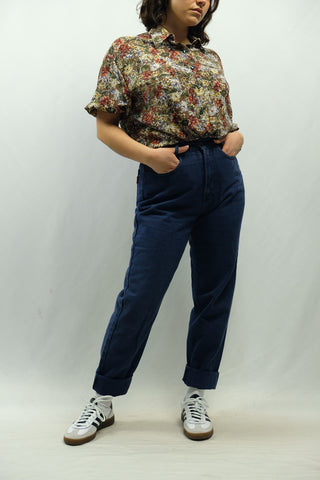 Vintage 90s S. Oliver High Waist Mom Jeans Dunkelblau - S/M