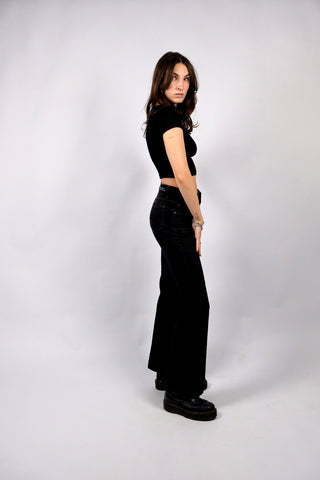 00s Low Waist Jeans mit Schlag von Angels in Anthrazit mit Stretch – entspricht ca. einer heutigen XS (bitte Maße beachten) – ein absolutes Highlight