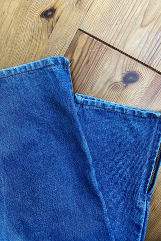 Vintage 90s Rifle Mid Waist Slim Fit Jeans Mittelblau - S