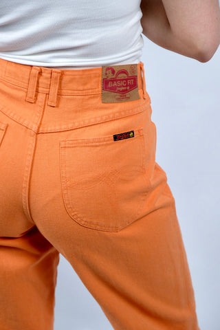 Vintage 90s High Waist Mom Jeans Orange - S