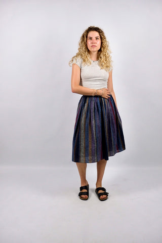 Vintage 80s/90s Betty Barclay High Waist Streifen Rock - XS