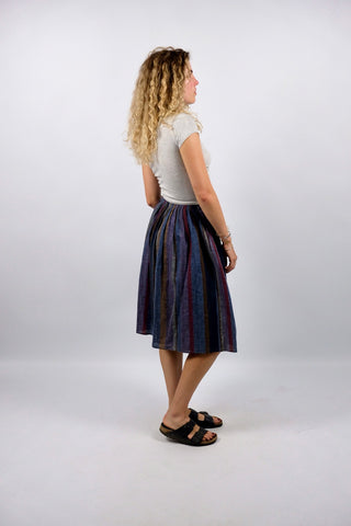 Vintage 80s/90s Betty Barclay High Waist Streifen Rock - XS