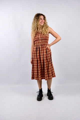 Vintage 90s/00s Karo Print Kleid - XS/S