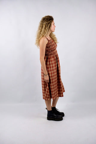Vintage 90s/00s Karo Print Kleid - XS/S
