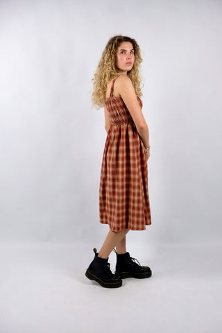 Vintage 90s/00s Karo Print Kleid - XS/S