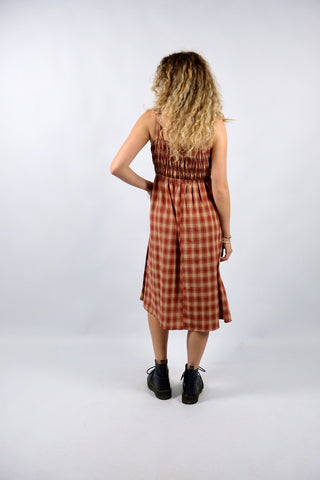 Vintage 90s/00s Karo Print Kleid - XS/S