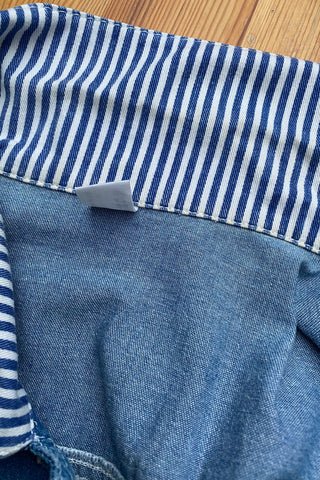 Vintage 90s Baumwolle Streifen Zweiteiler - XS/S