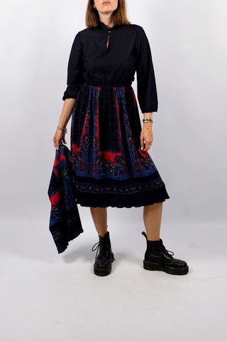 Vintage 70s Boho Print Zweiteiler - XS/S