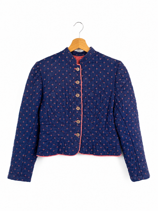 Vintage 70s Landhaus Trachten-Steppjacke - XS