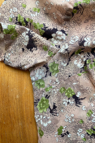 Vintage 80s/90s Handmade Blümchen Print Schluppenbluse - M/L
