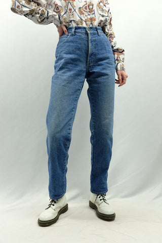 Vintage 90s Mid Waist Slimfit Straight Leg Jeans - M