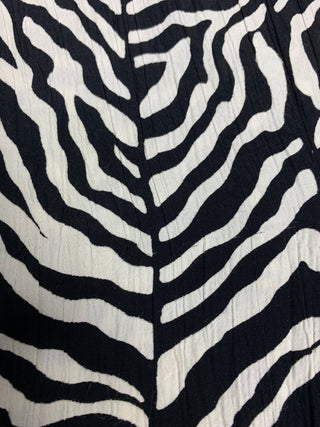 Vintage 80s/90s Zebra Print Bluse zum Knoten - M bis XL